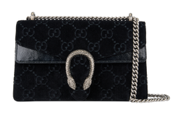 Medium Dionysus, Velvet/Leather, Black, 400249, DB, 3*